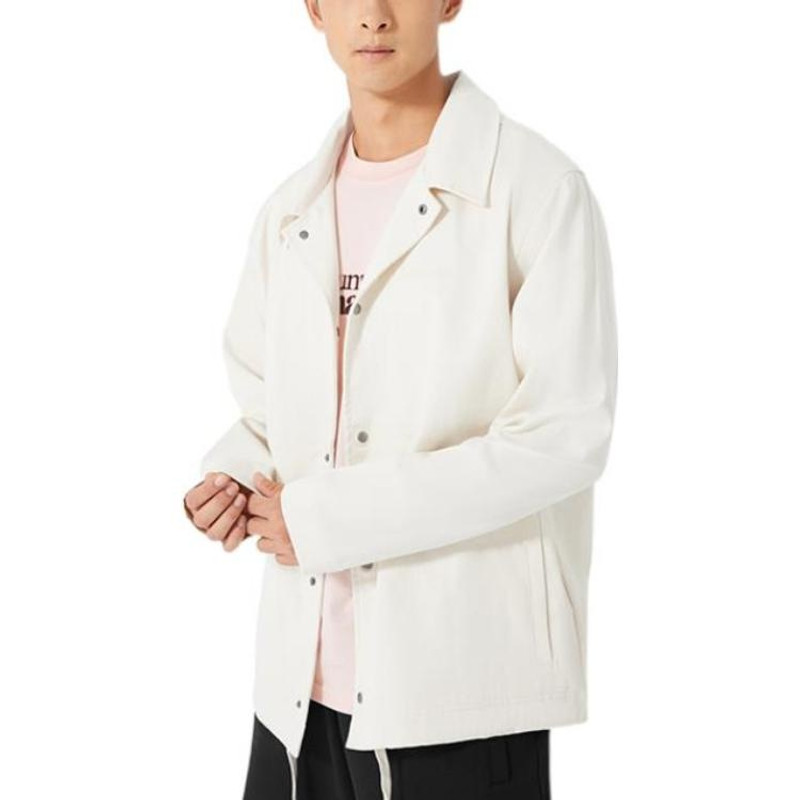 New Balance New Balance Athletics Nature State Coach Jacket 'White' AMJ23552 outlook