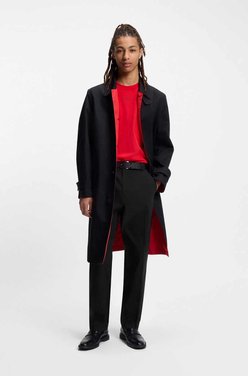 HUGO PERFORMANCE-STRETCH MODERN-FIT TROUSERS IN OTTOMAN FABRIC outlook