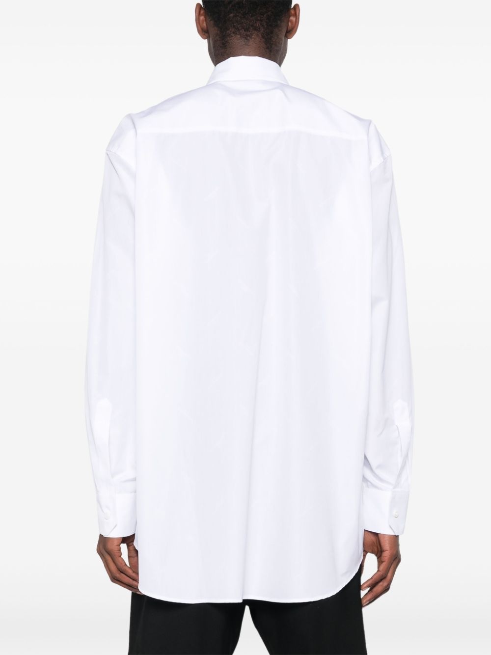 logo-jacquard shirt - 4