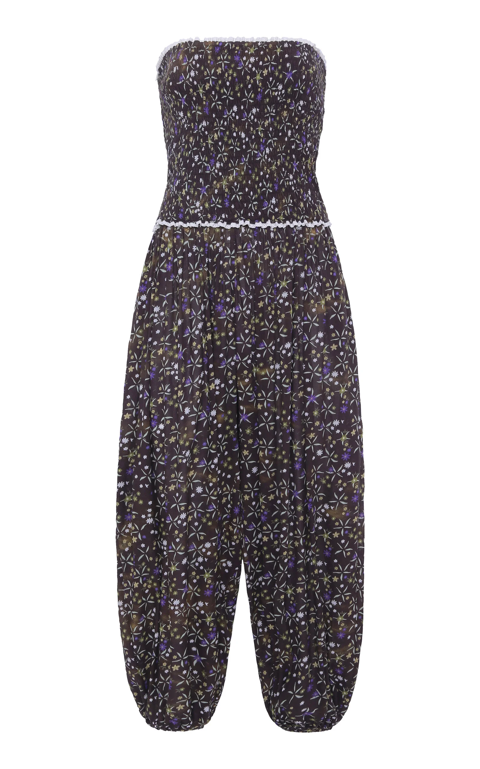 Anais Strapless Cotton-Poplin Jumpsuit multi - 1