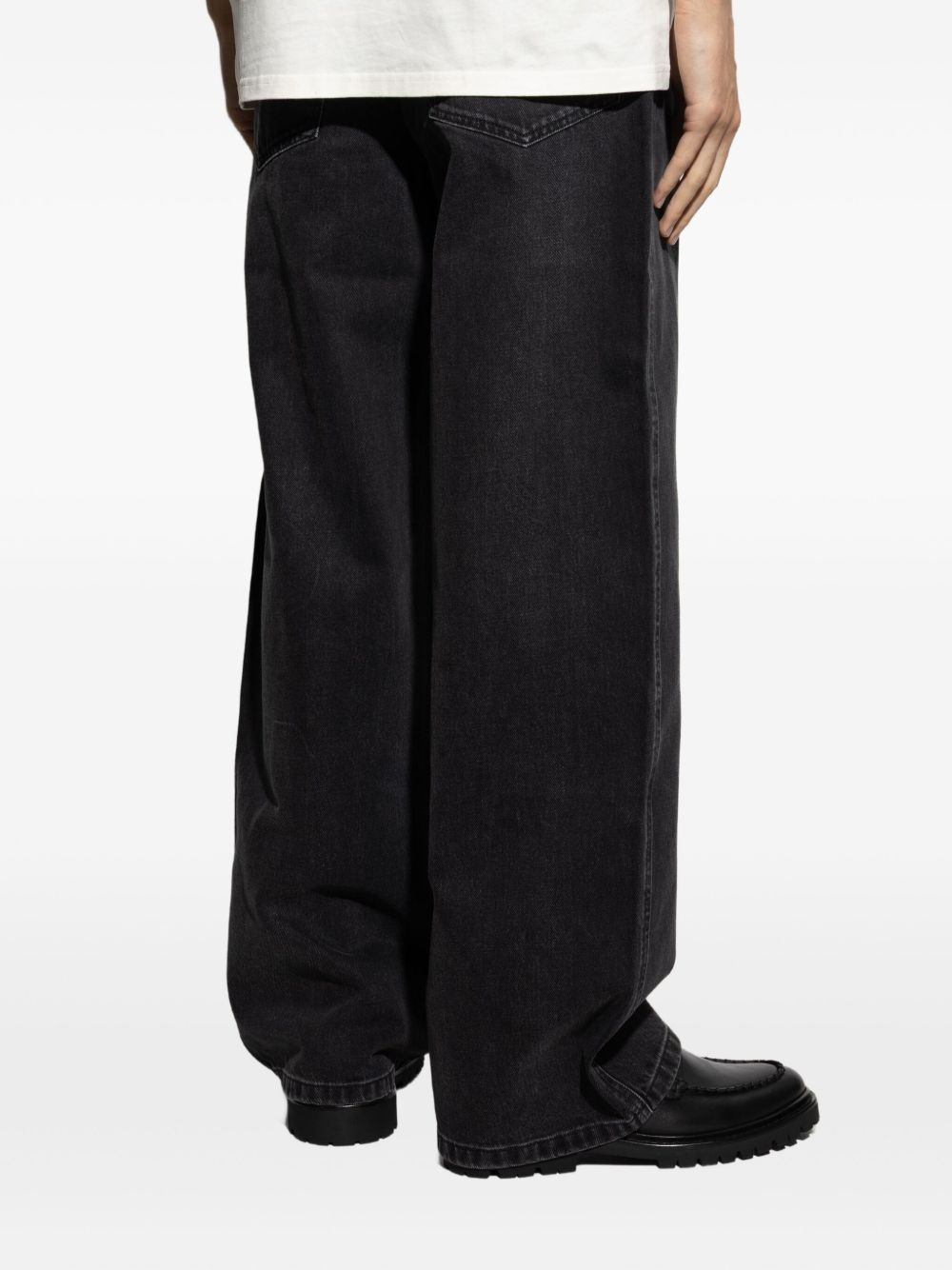 logo-patch denim jeans - 4