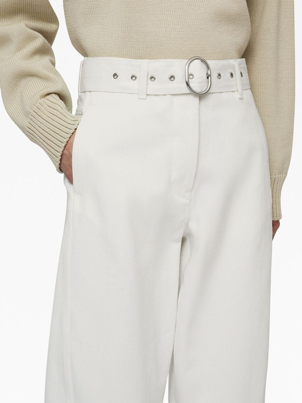 high-waisted wide-leg jeans - 5