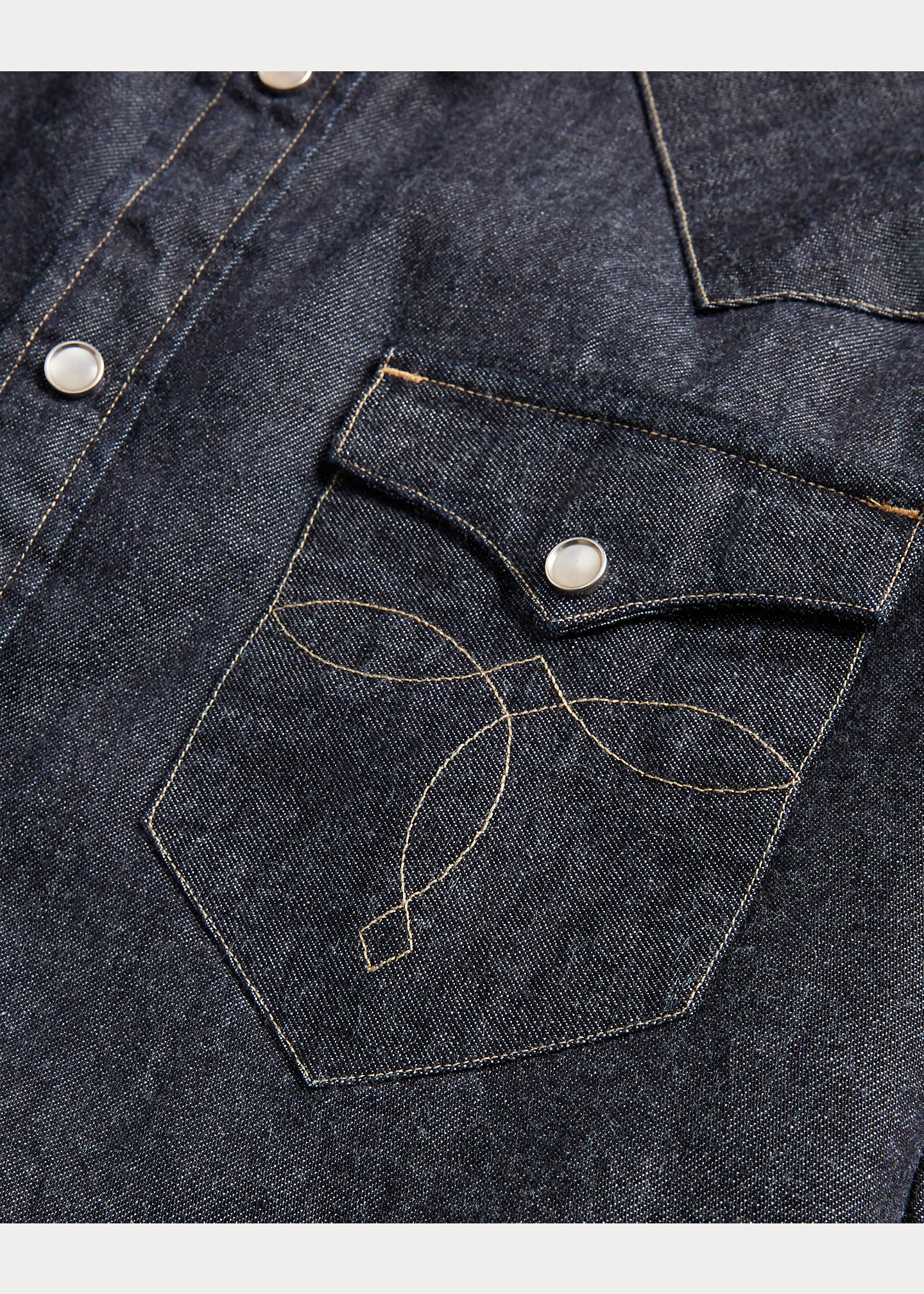 Slim Fit Denim Western Shirt - 6