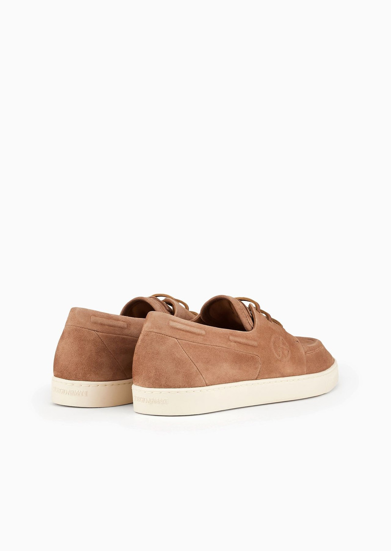 GIORGIO ARMANI Suede sneakers outlook
