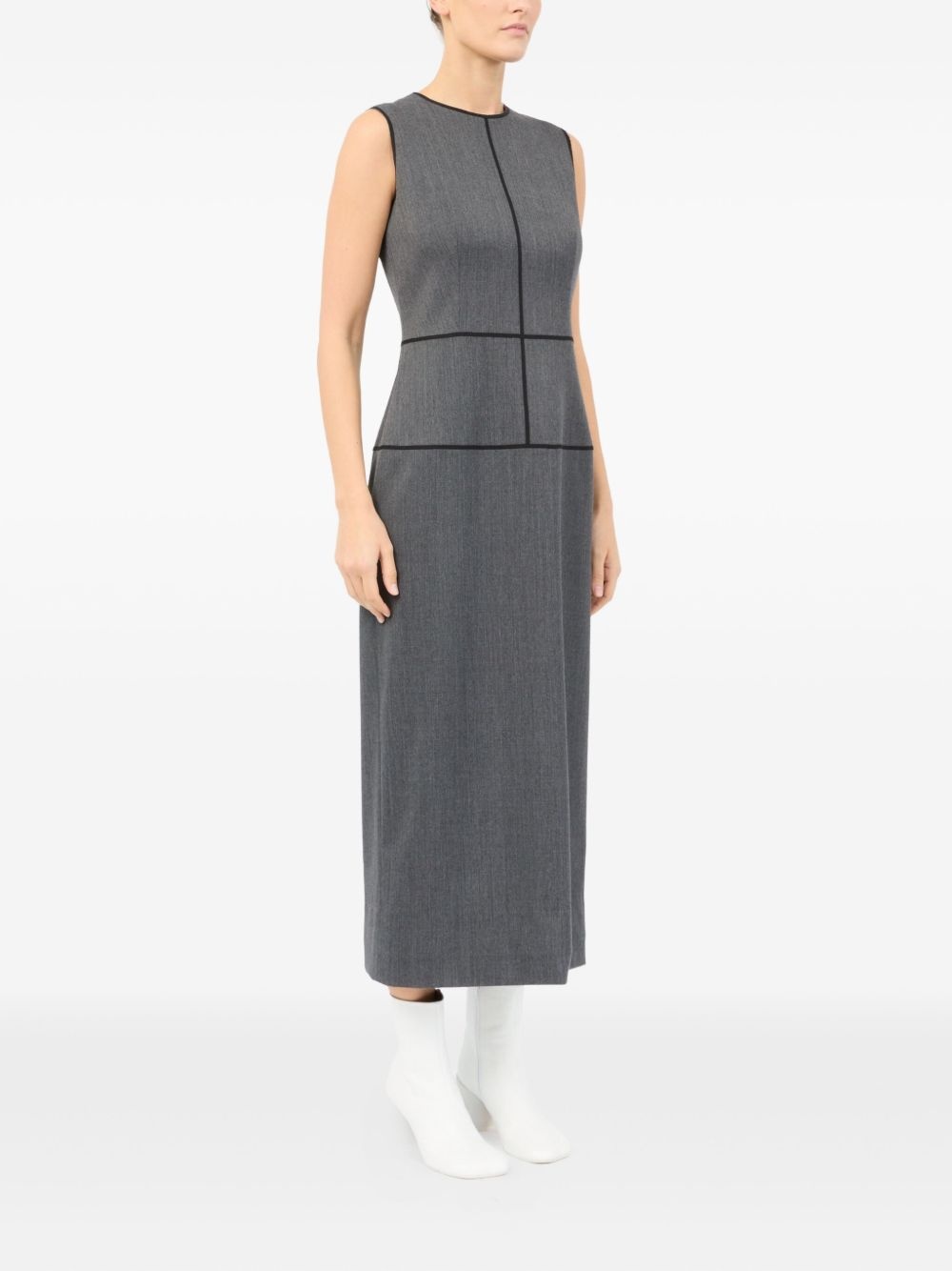 panelled sleeveless dress - 3