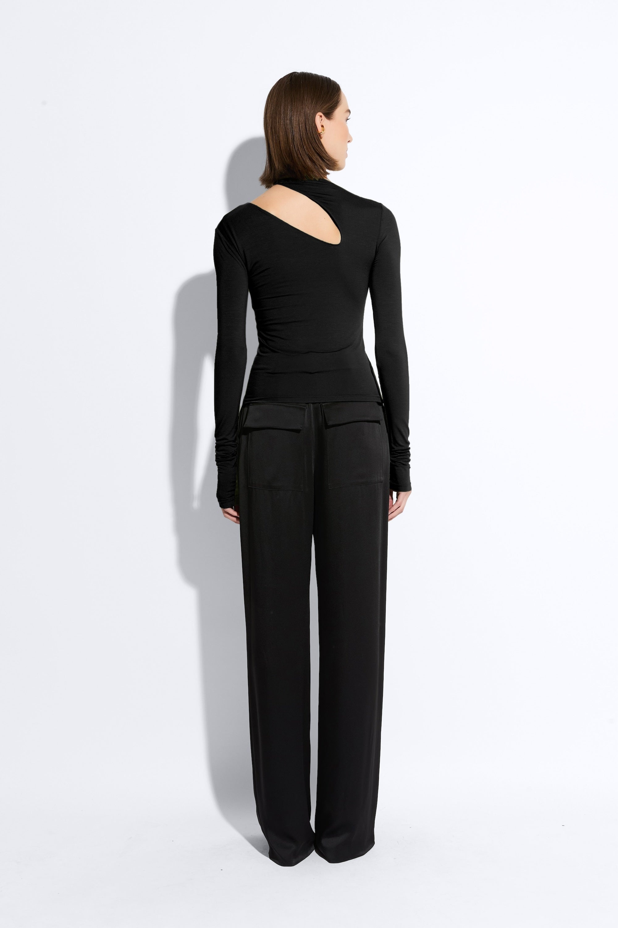 Matte Viscose Asymmetric Top - 3