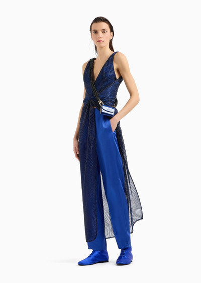 GIORGIO ARMANI Embroidered long dress outlook