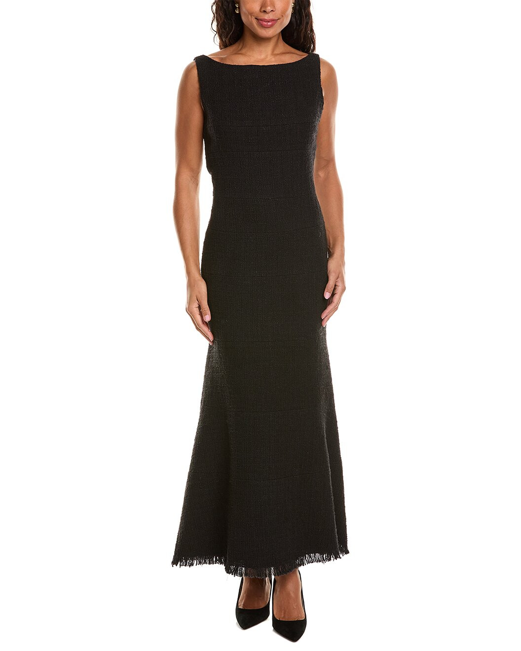 Oscar de la Renta Tweed Silk-Lined Midi Dress - 1