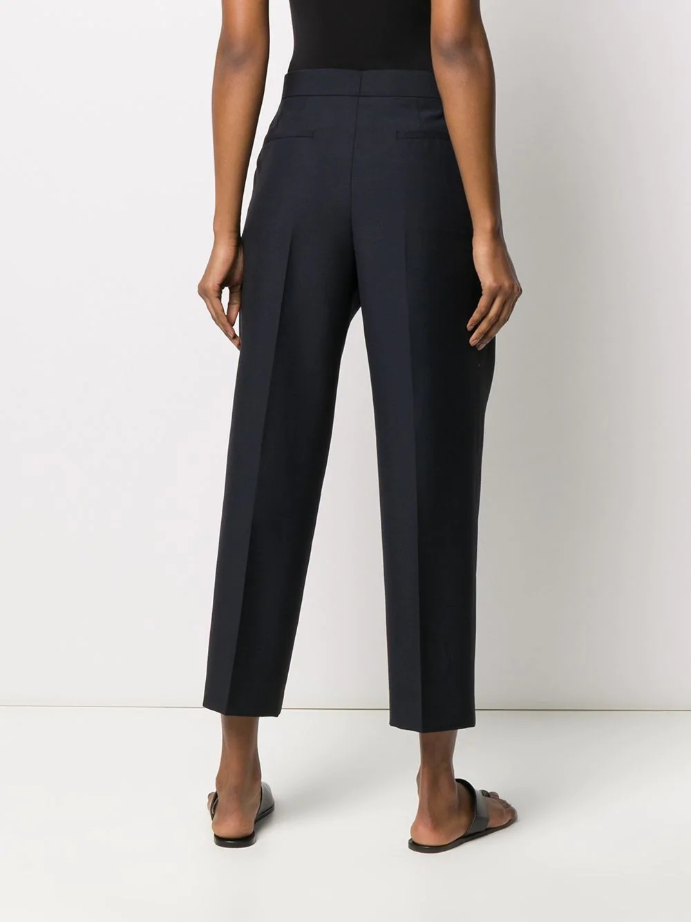 straight-leg cropped trousers - 4