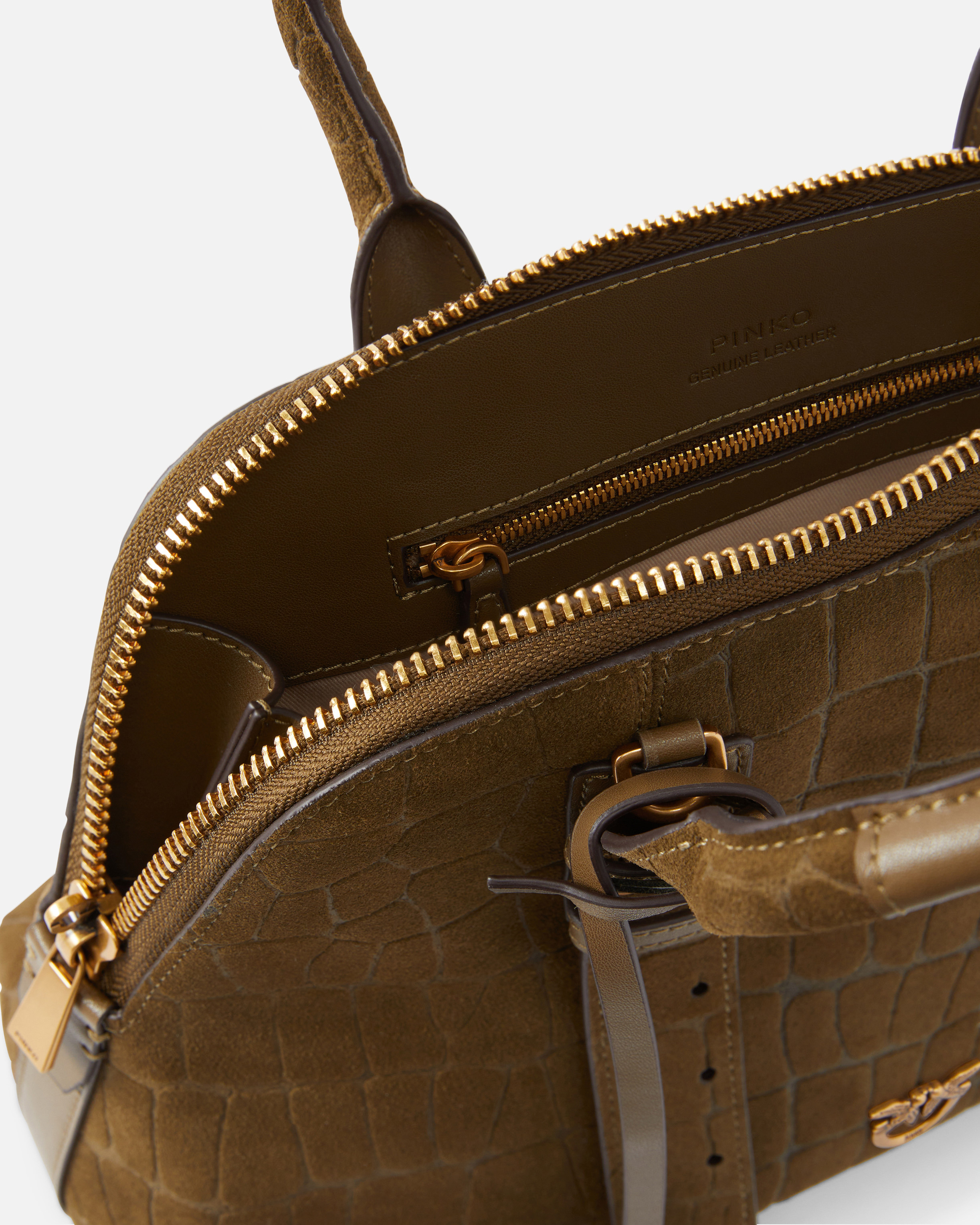 ESCAPE BAG SMALL HANDBAG IN CROCODILE-PRINT LEATHER - 4