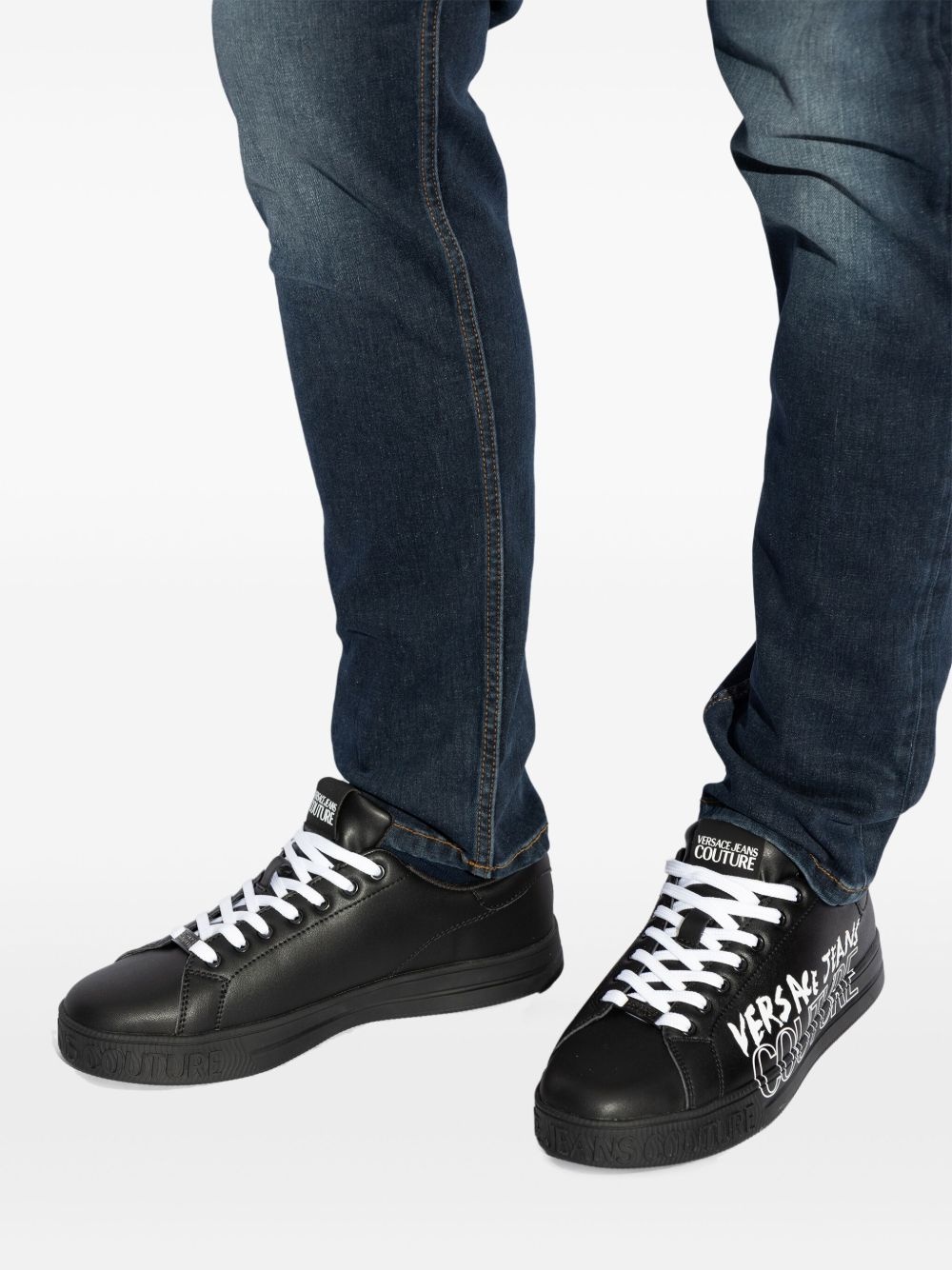 logo-print trainers - 6