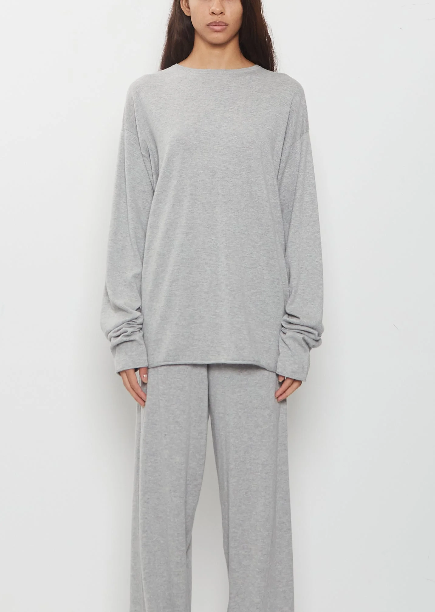 n°347 Aries Cotton Cashmere Sweater — Grey - 1