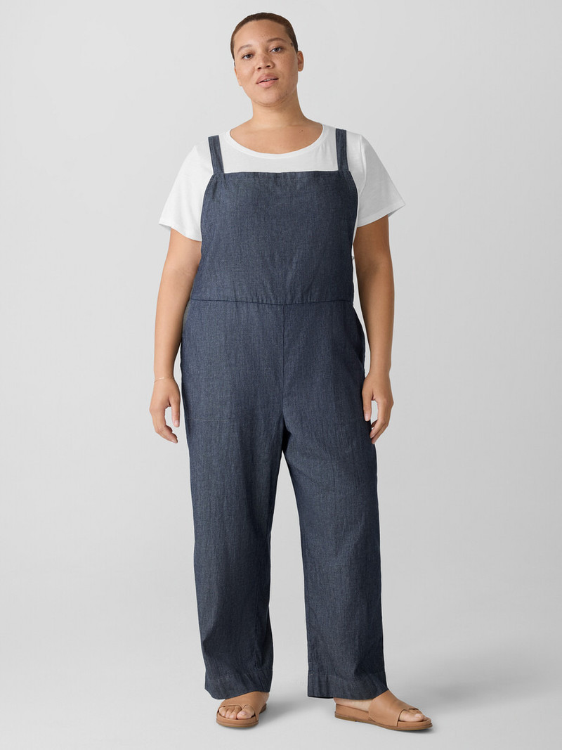 Airy Organic Cotton Twill Overalls 6