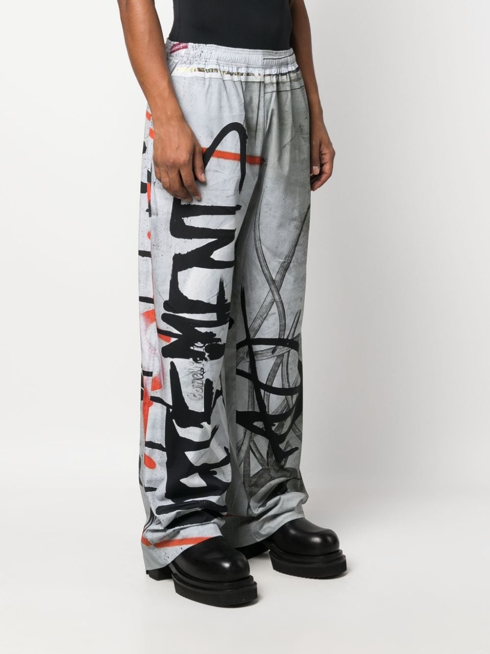 logo print track pants