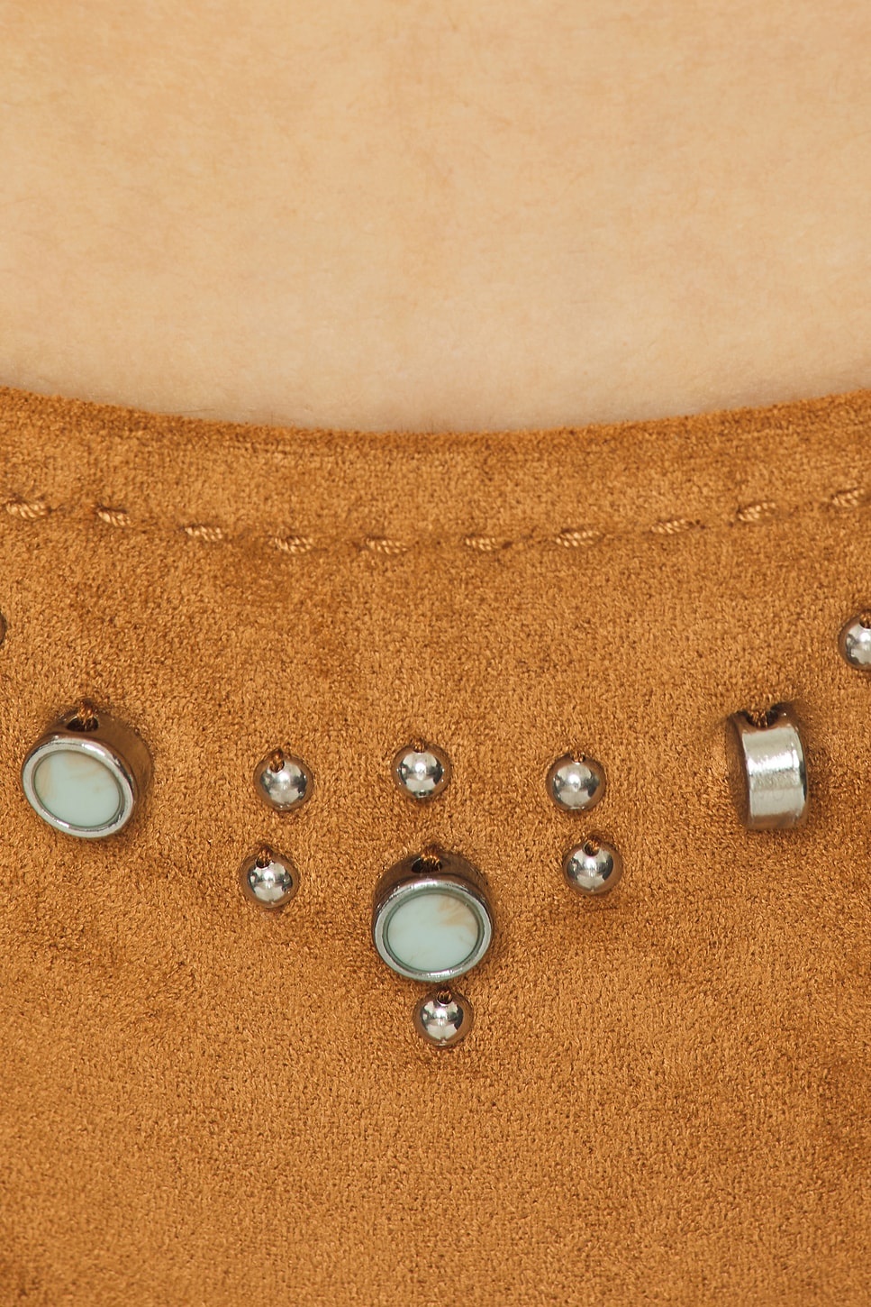 x Bella Hadid Mackenzie Suede Bikini Bottom - 5