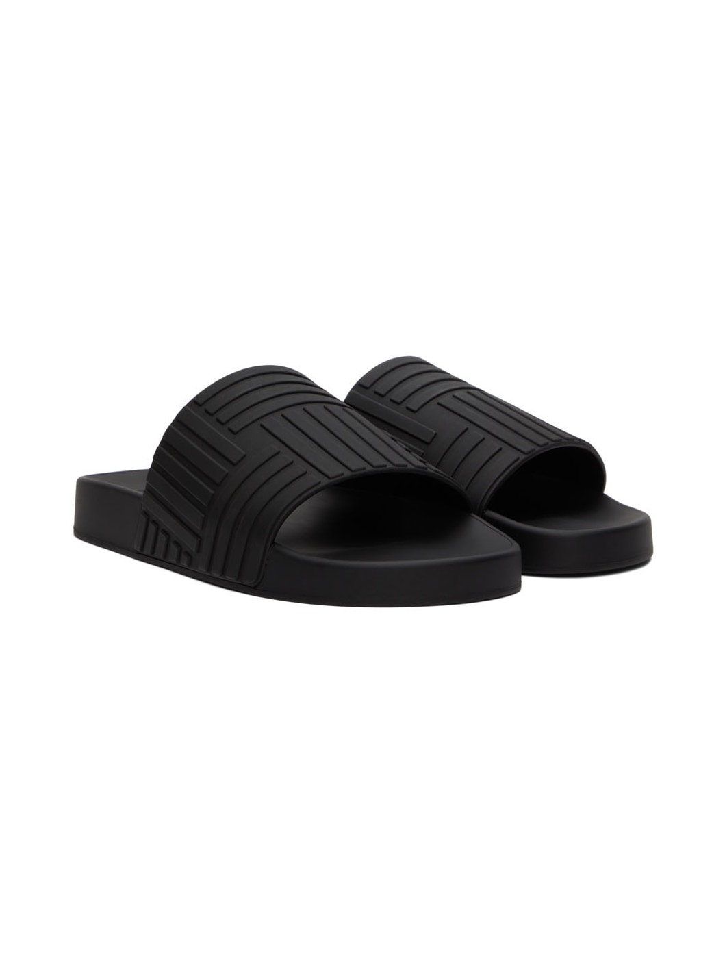 Black Slider Sandals - 4