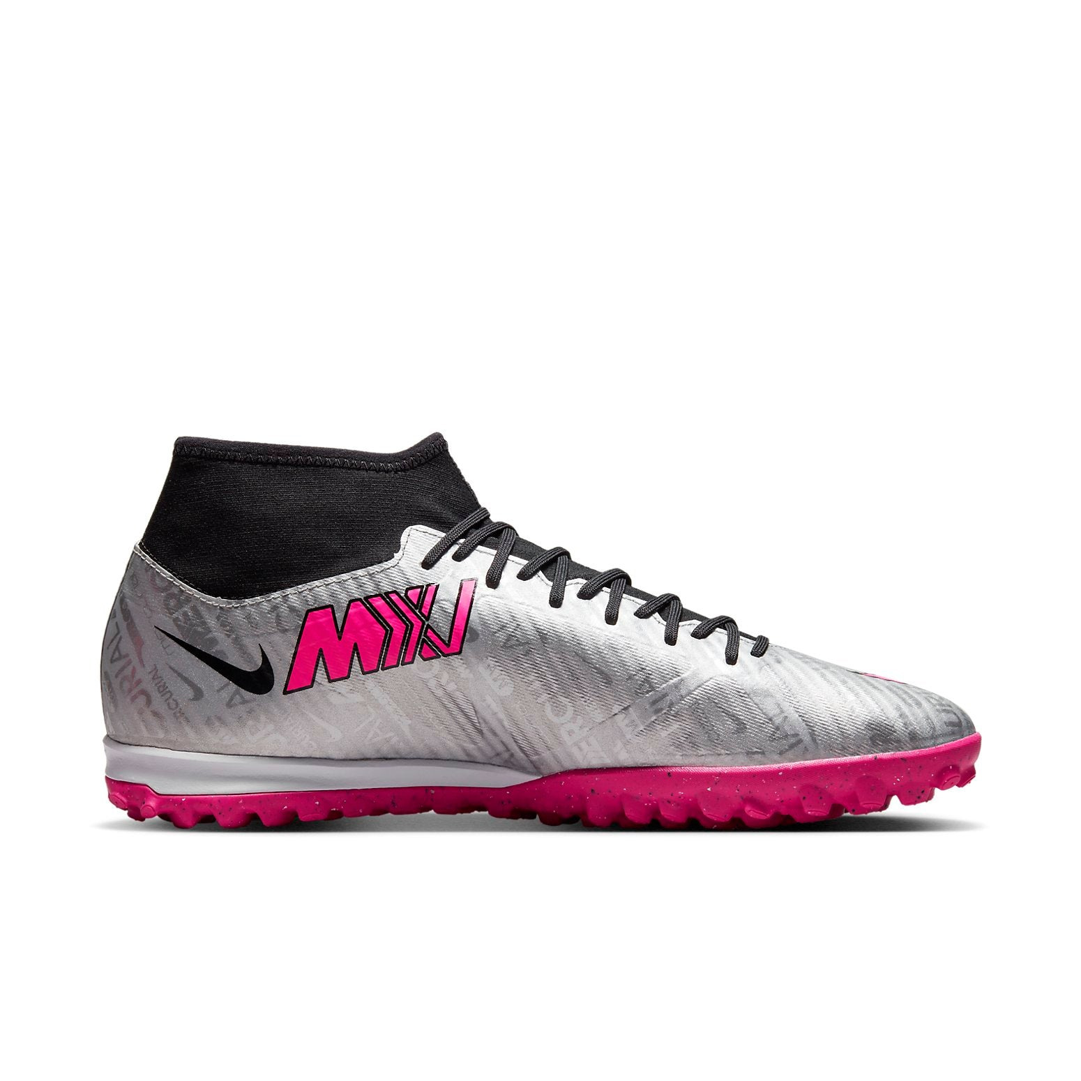 Nike Zoom Superfly 9 Academy 25 TF 'Metallic Silver Hyper Pink' FB8398-060 - 2