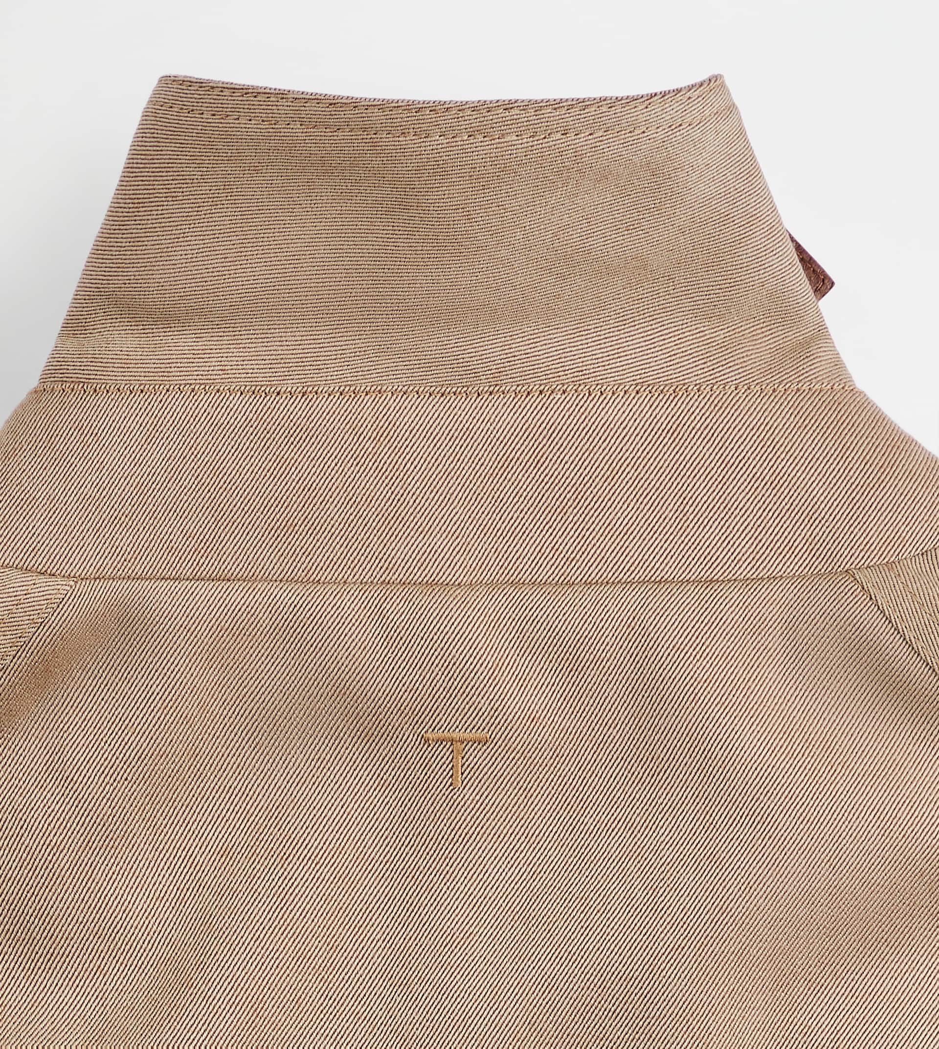 TRENCH COAT IN WOOL - BEIGE - 3