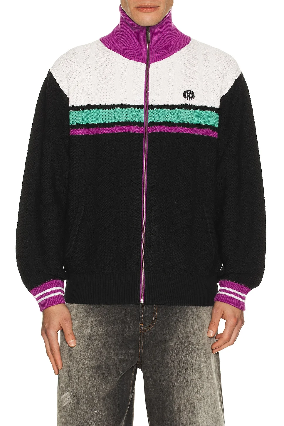 Knitting Jogging Suit Jacket - 1