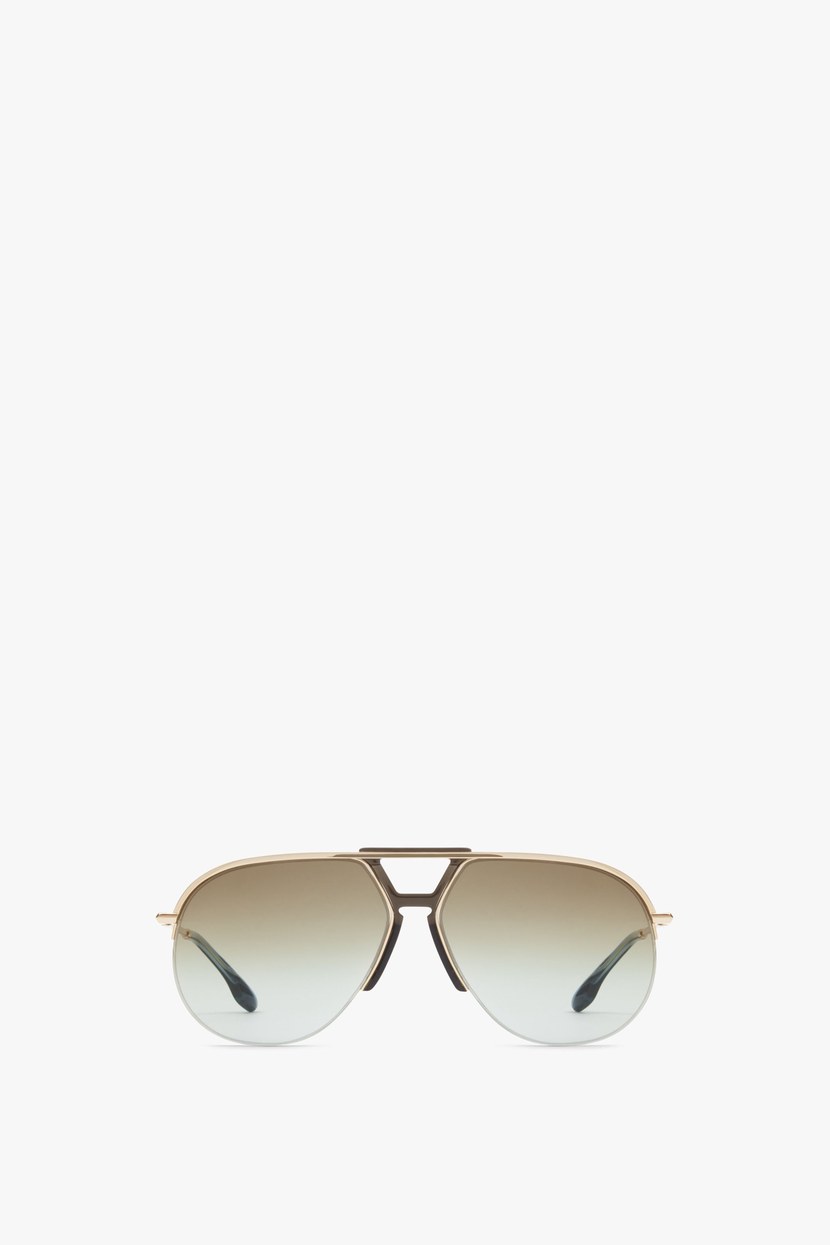 Brow Aviator Sunglasses In Azure - 1
