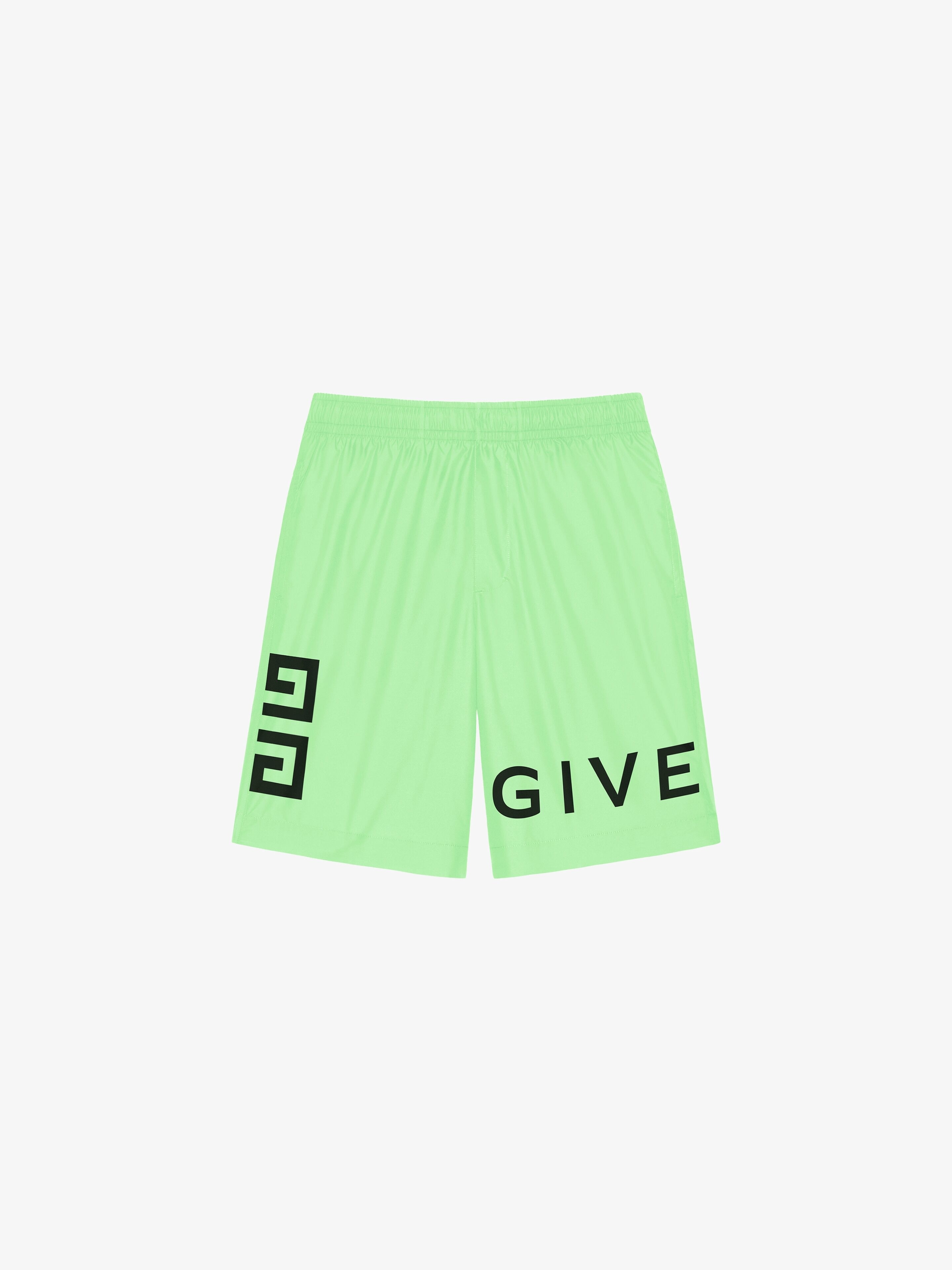 4G LONG SWIM SHORTS IN RECYCLED NYLON - 1