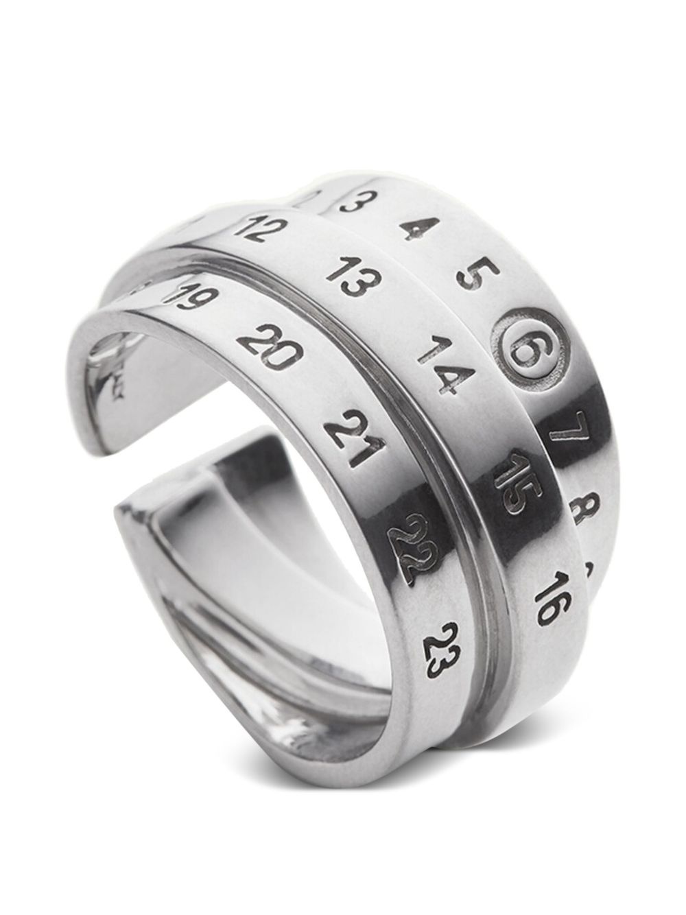 Triple Logo Numeric Signature earring - 4