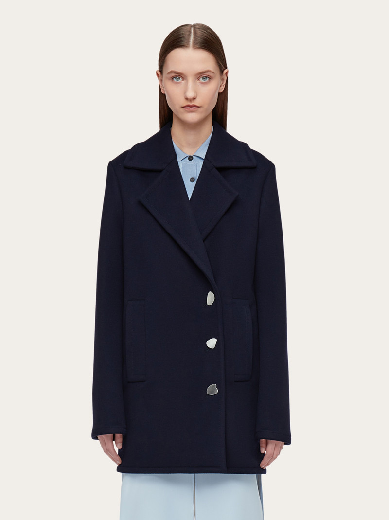 FERRAGAMO Single breasted peacoat outlook