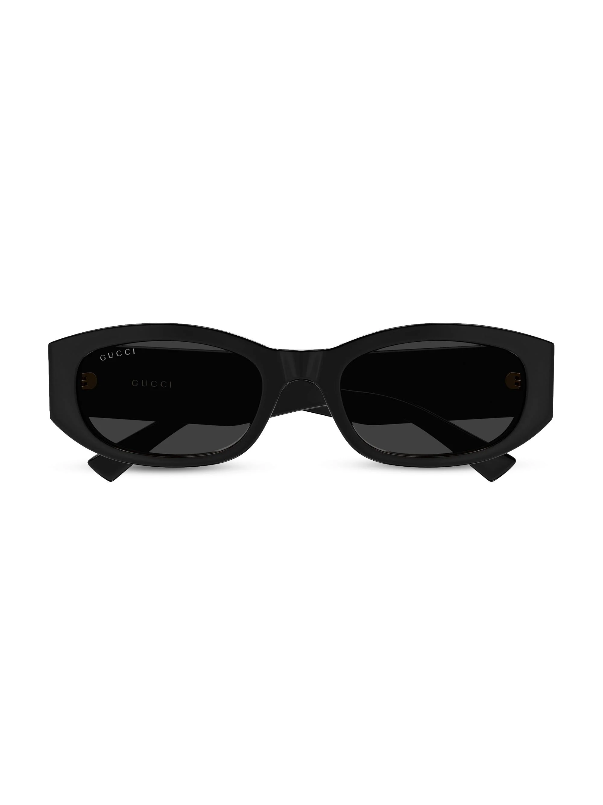 Women's 55MM Oval Sunglasses - Gold Black - 1