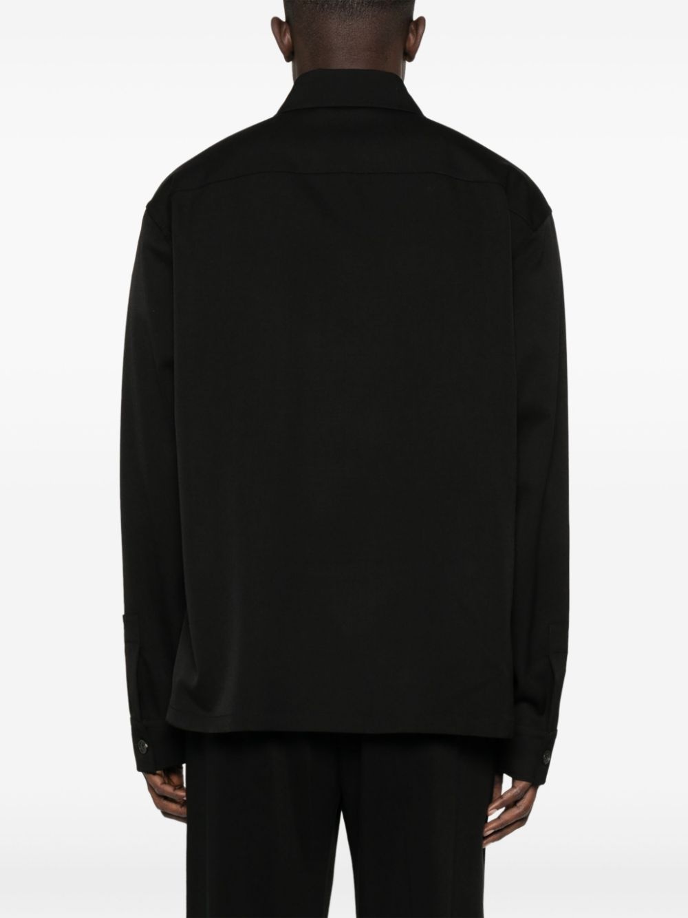 logo-debossed shirt - 4