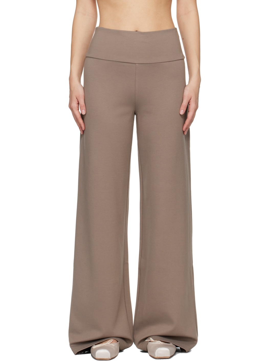 SSENSE Exclusive Taupe 'Elemental by Paris Georgia' Everyday Lounge Pants - 1