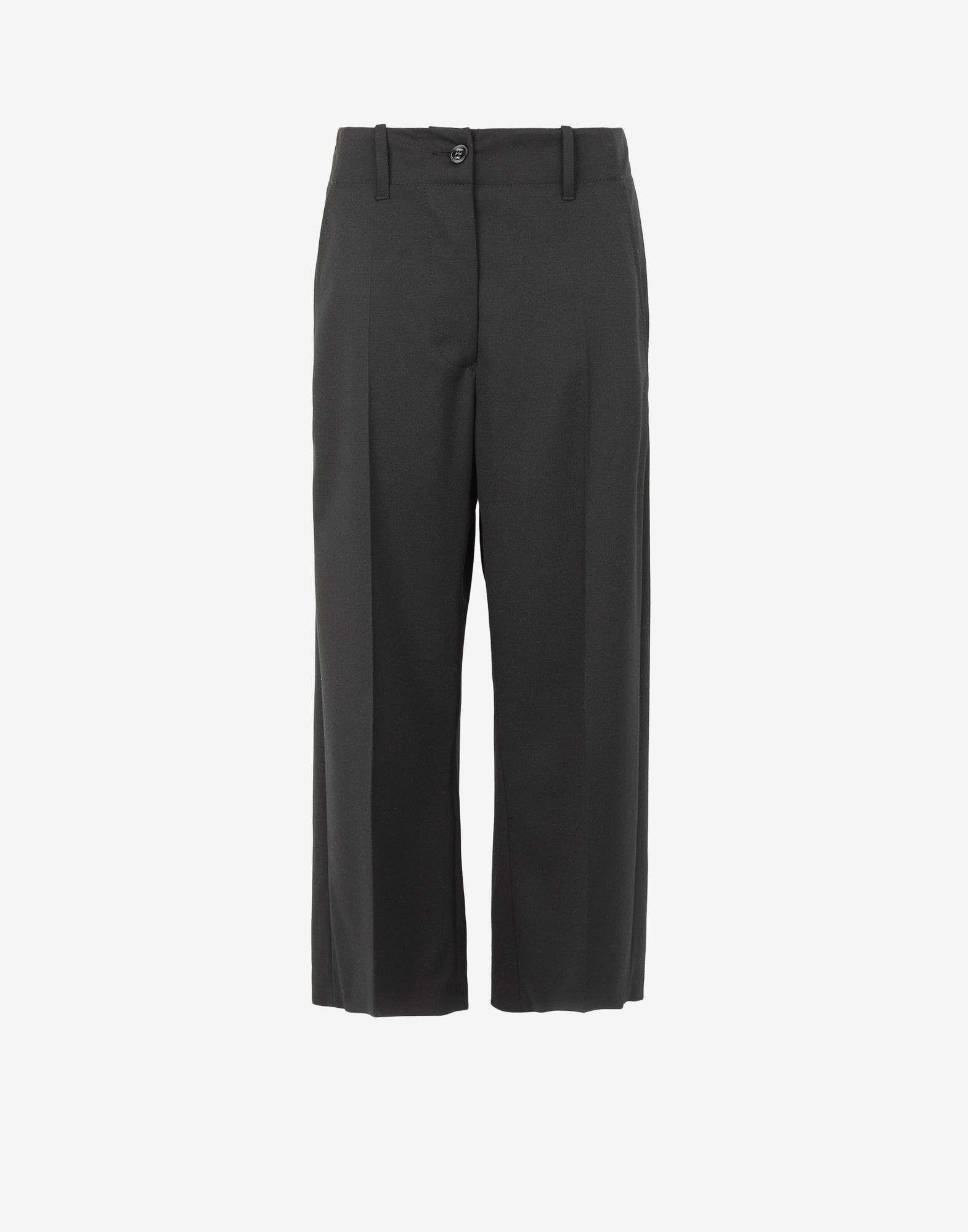 Cropped wide-leg trousers - 1