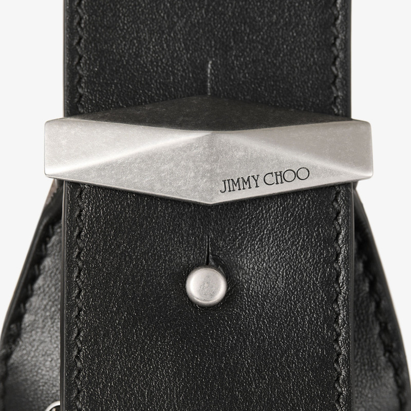 Diamond Hobo/S
Black Leather Crystal Shoulder Bag 3