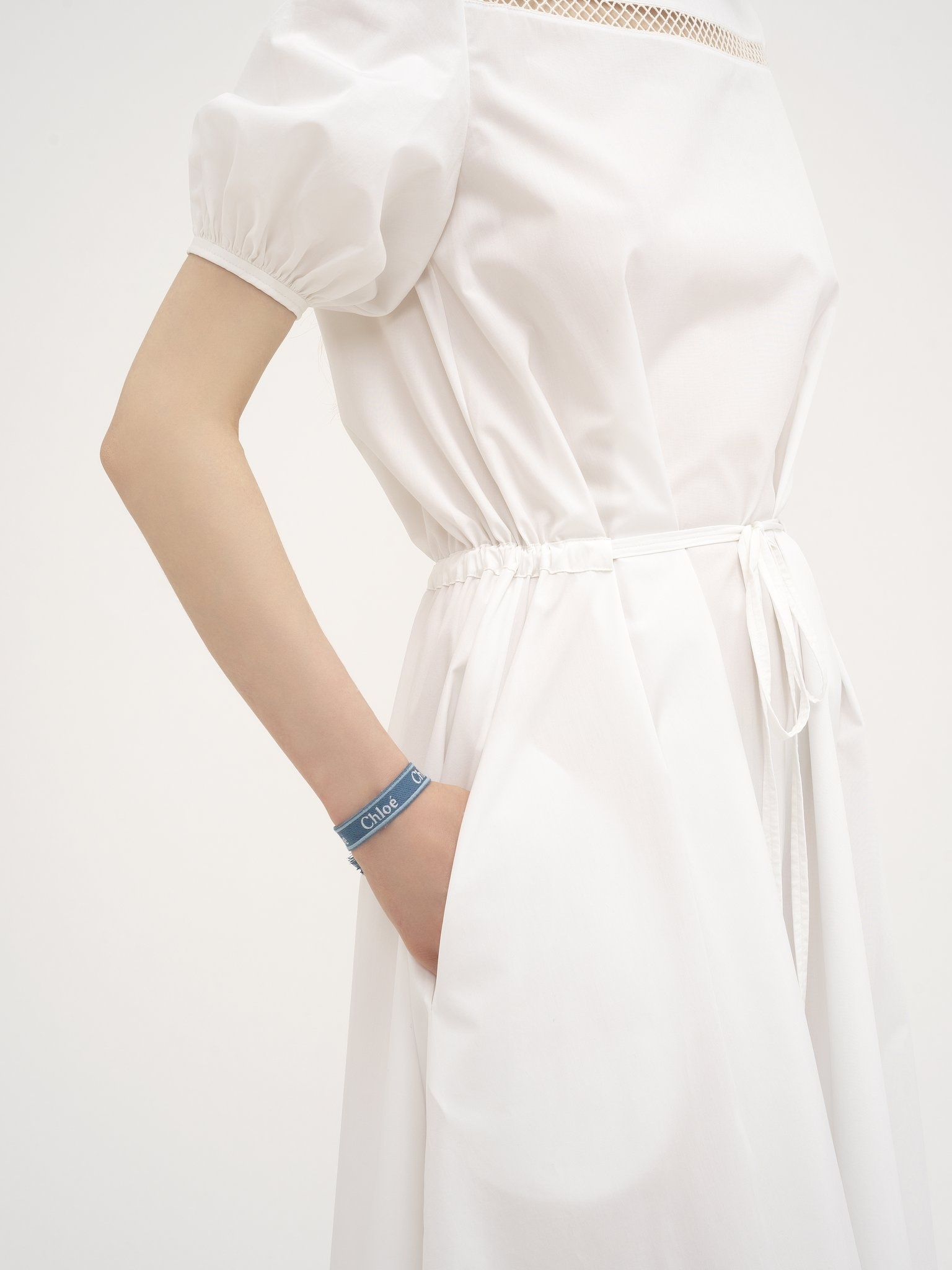 BOAT-NECK FLARED DRESS - 6