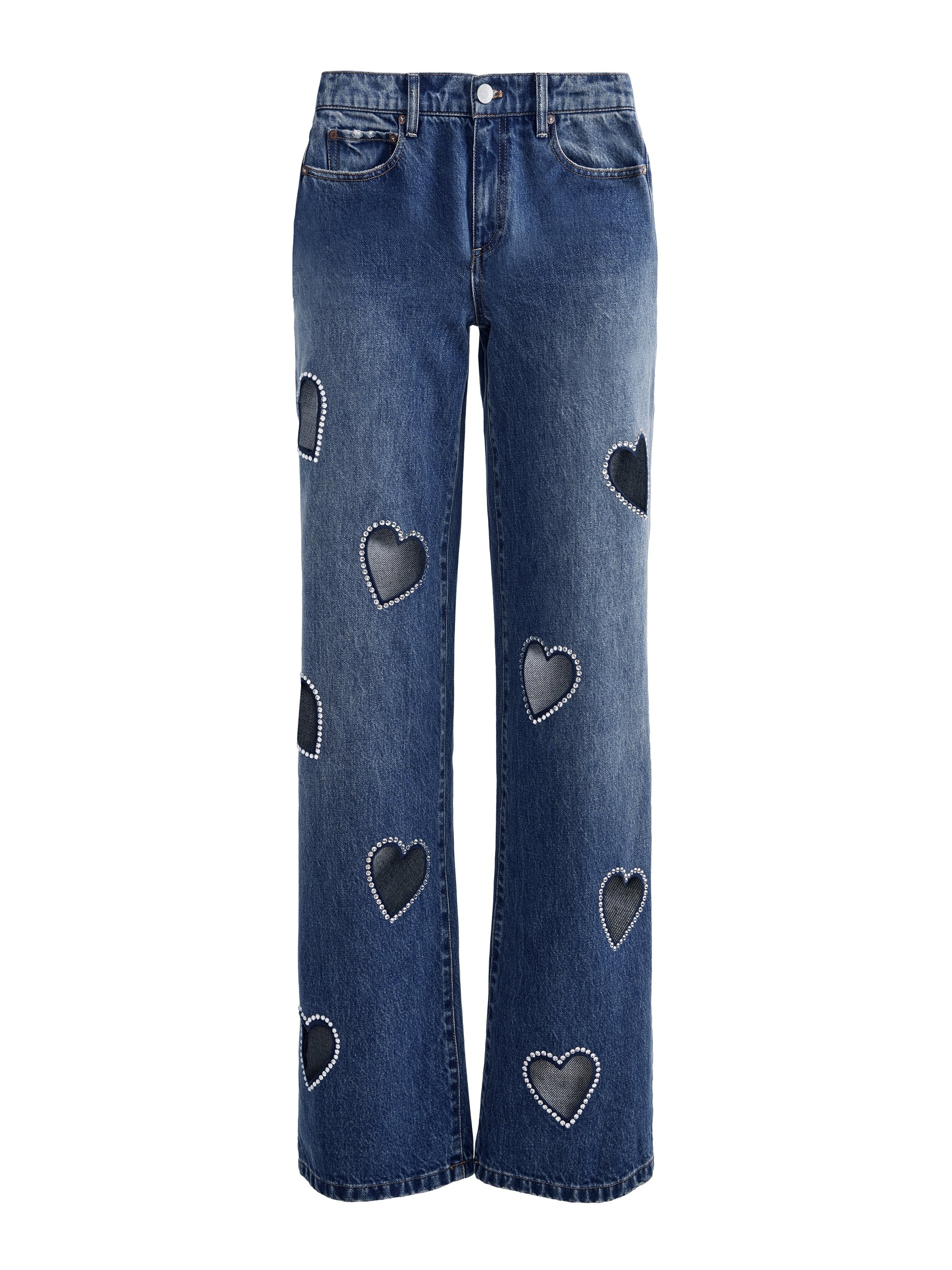 KARRIE EMBELLISHED HEART JEAN - 1