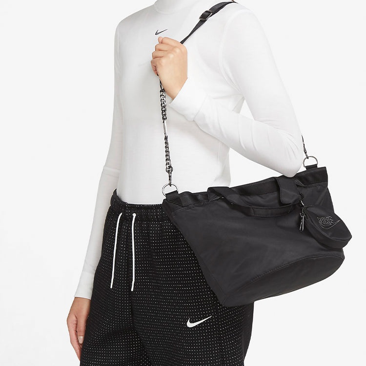 (WMNS) Nike Sportswear Futura Luxe Tote 10L 'Black' CW9303-010 - 5