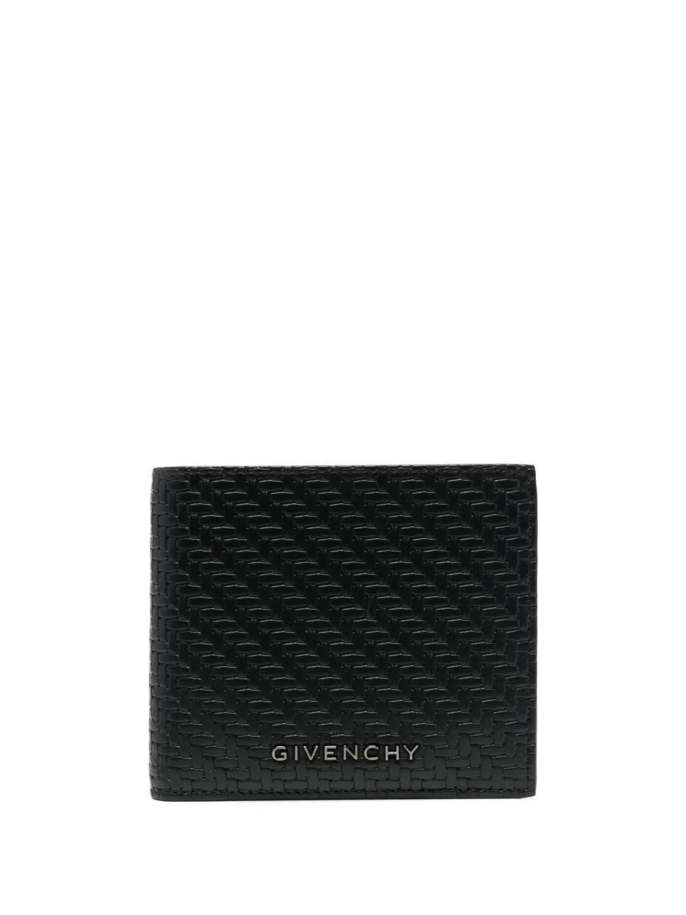 textured leather folding wallet - 1