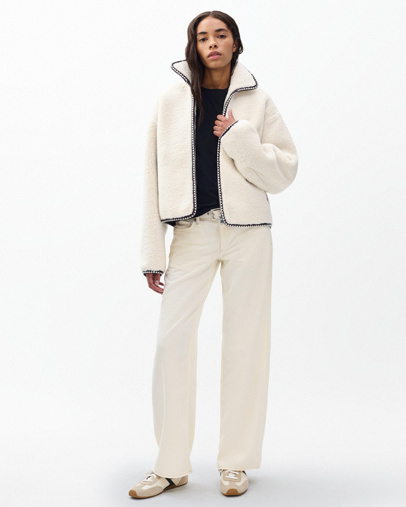 rag & bone Mai Sherpa Zip-Up Jacket outlook