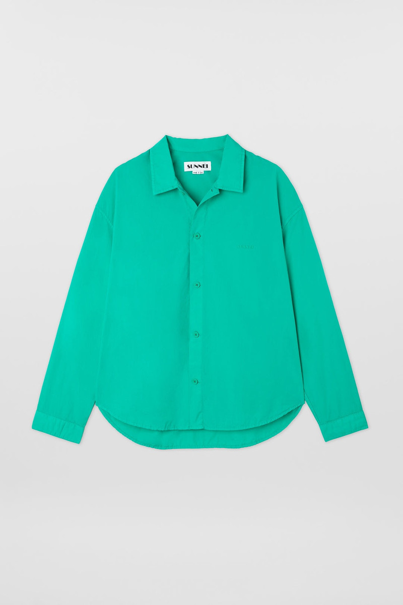 OVER SHIRT / 공작 녹색 1