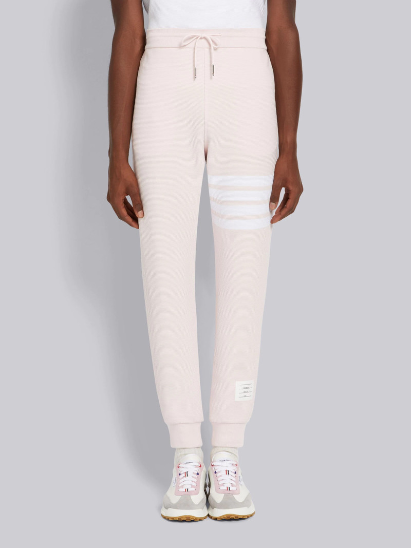 Light Pink Cotton Ottoman Rib 4-Bar Sweatpant 1