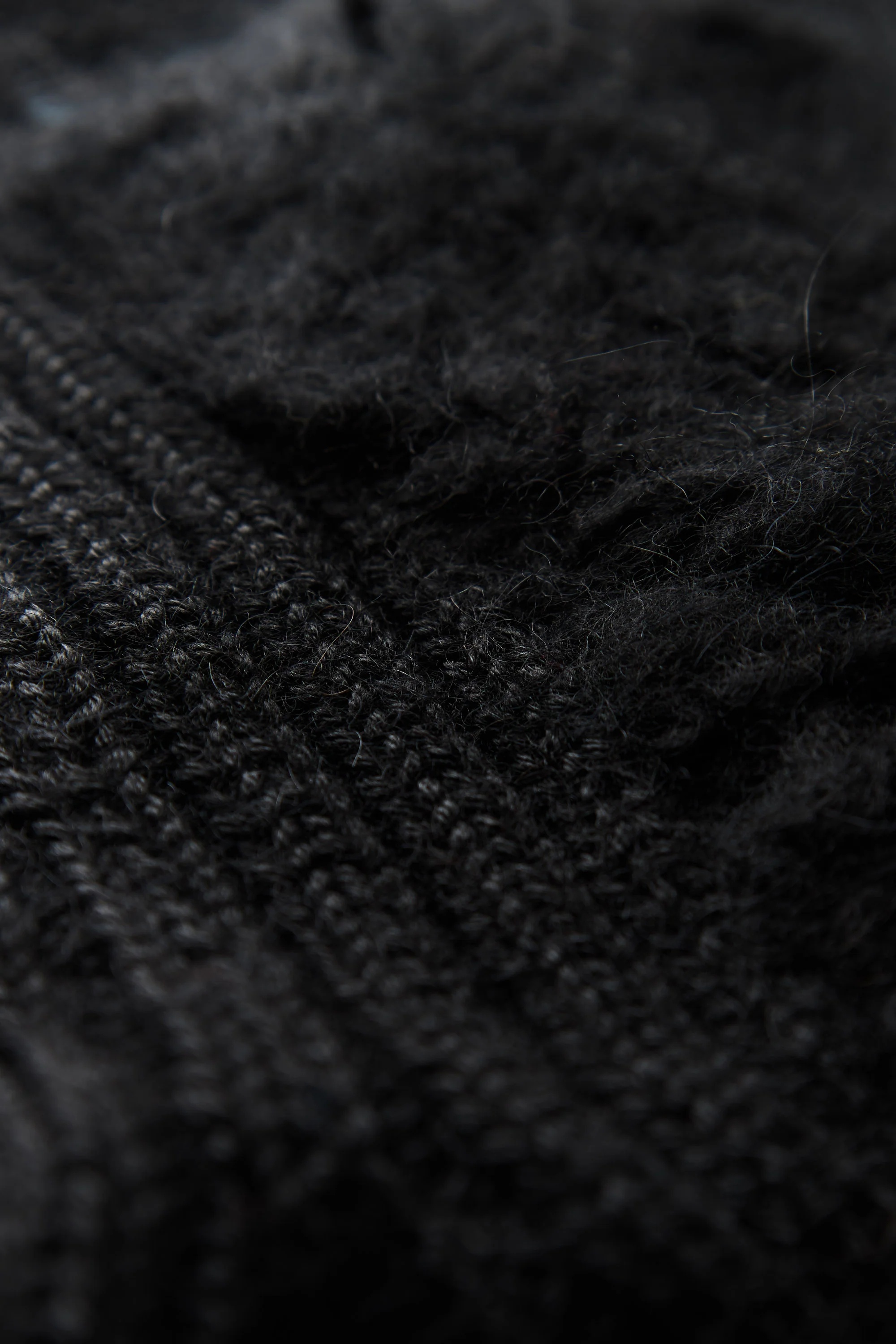 Eckhaus Latta Teddy Cardigan Black - 4