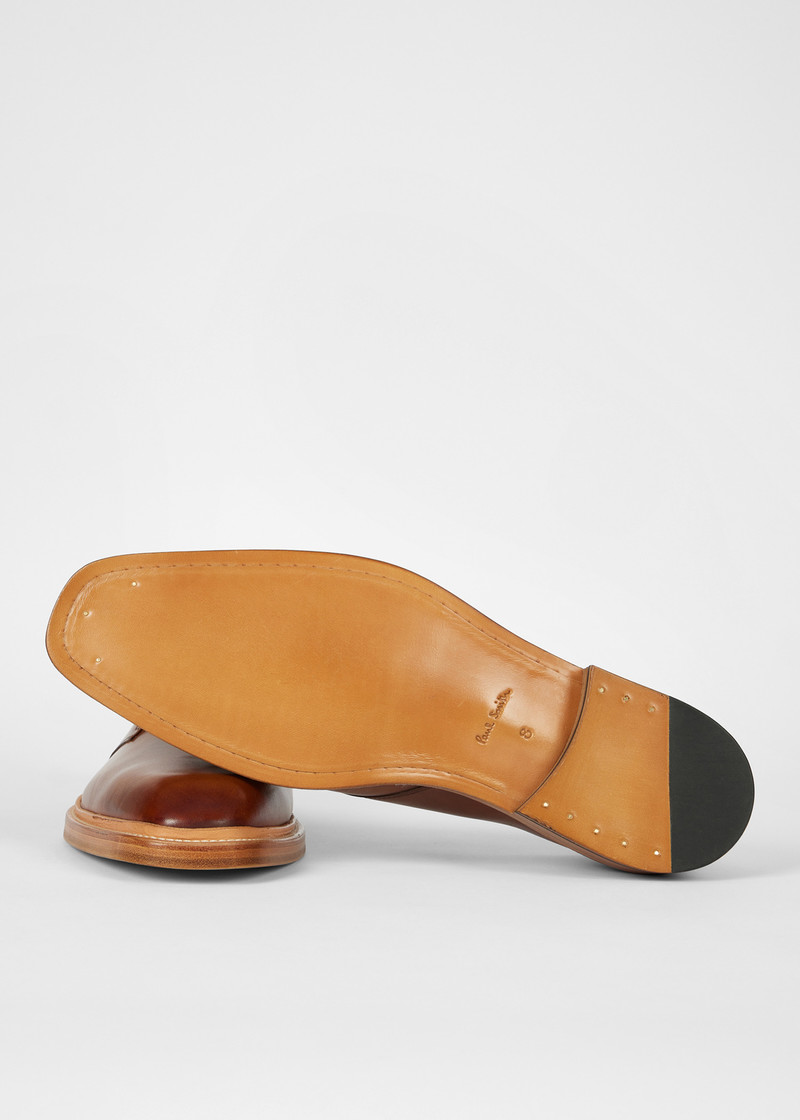 Paul Smith Tan Leather 'Sheridan' Shoes outlook