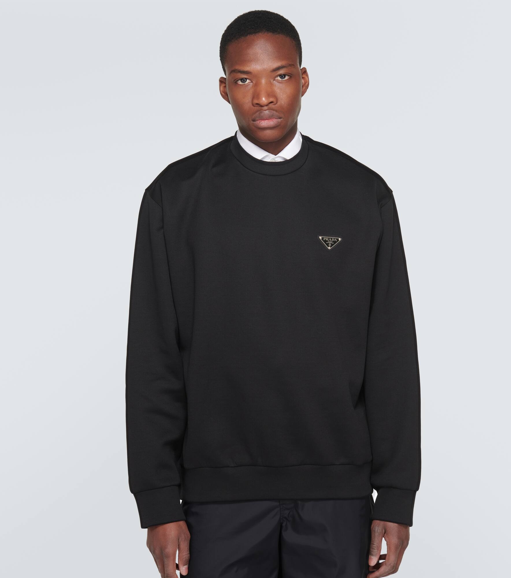 Logo cotton-blend sweatshirt - 3