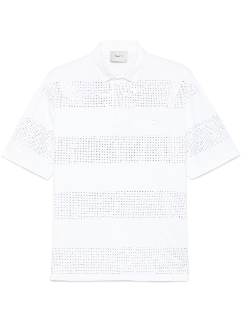 crystal-striped polo shirt 1