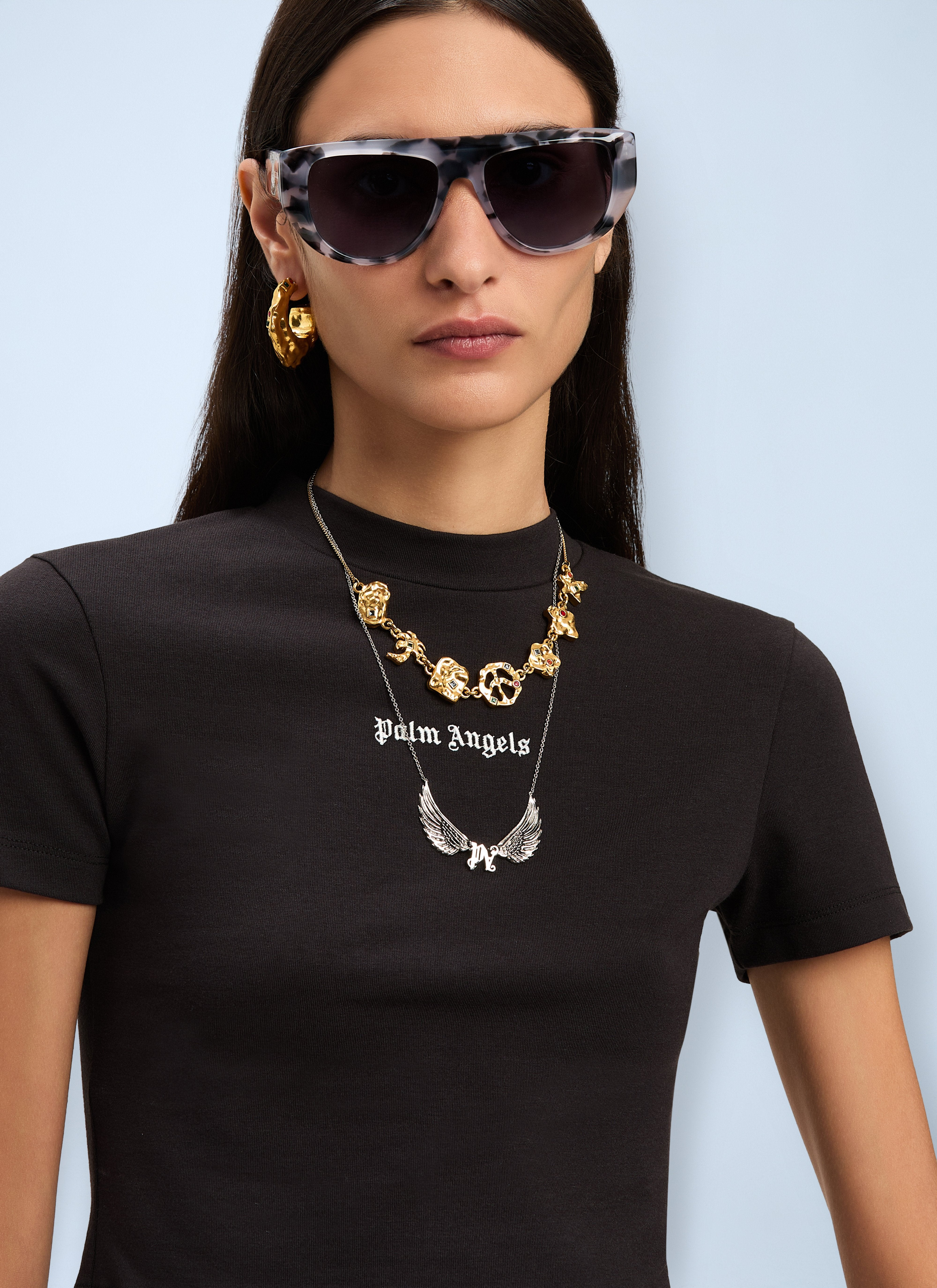 Palm Angels Women Logo Motif T-Shirt - 5