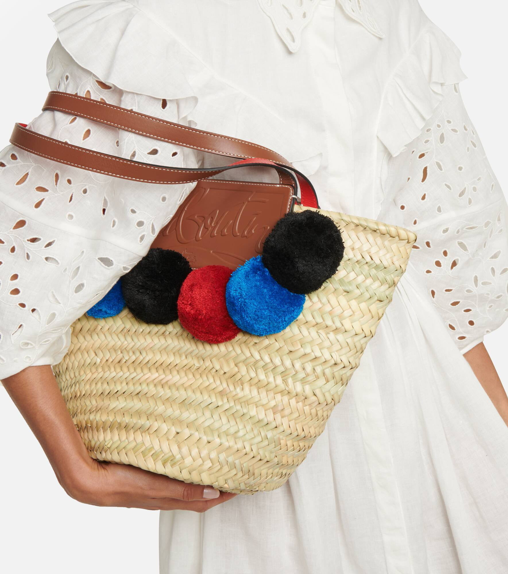 Loubishore embellished basket bag - 6