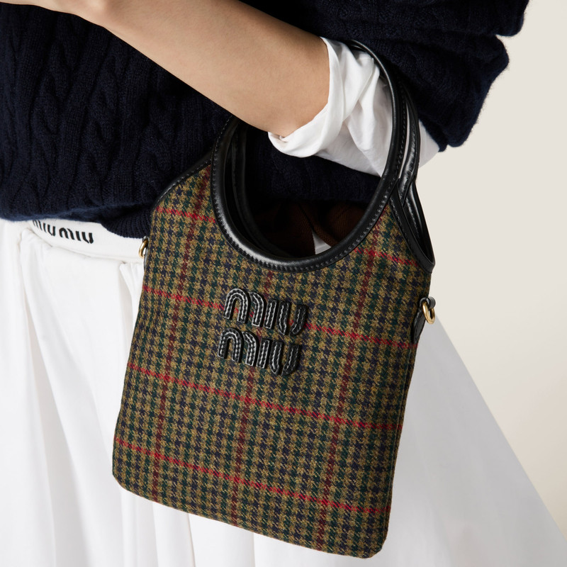 Miu Miu IVY tartan handbag outlook