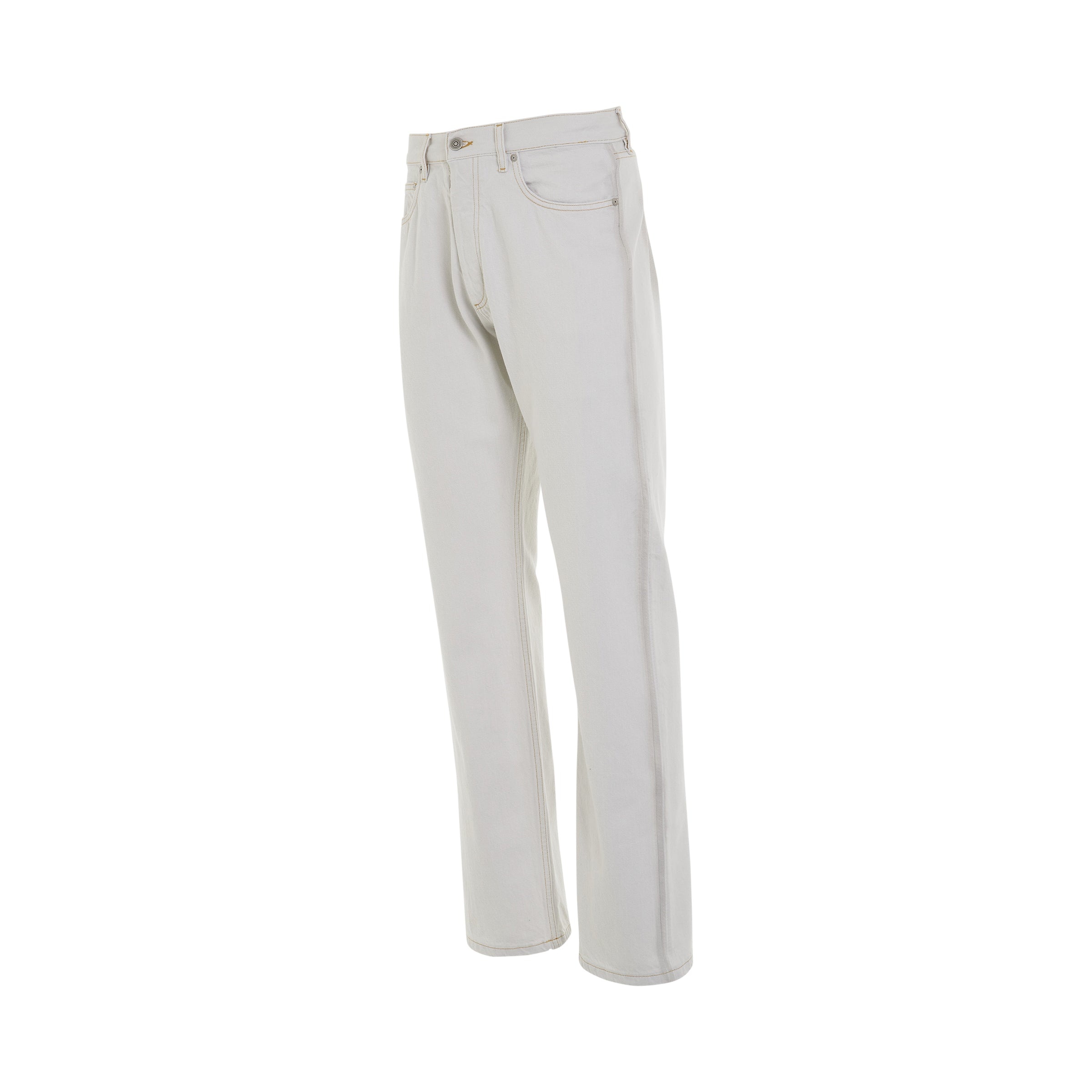 Chalk Selvedge Jeans in Ice - 2