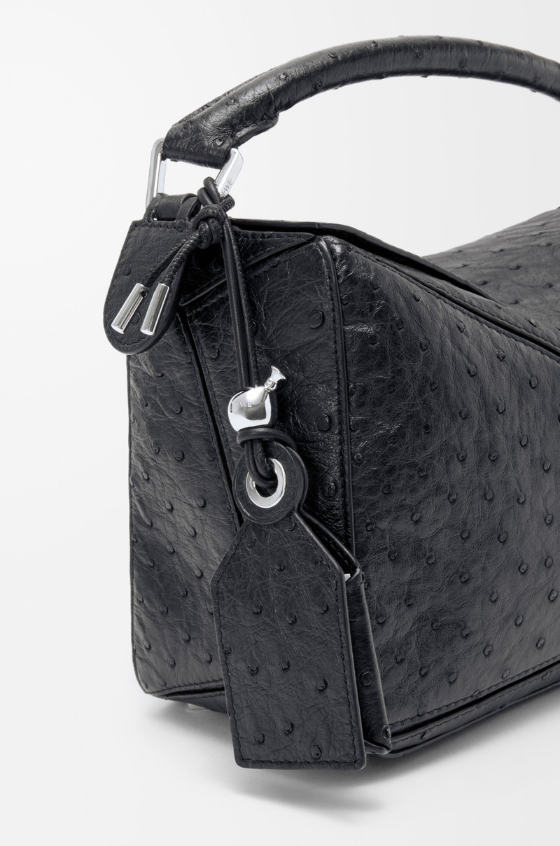 Small Featherlight Puzzle bag in ostrich 12