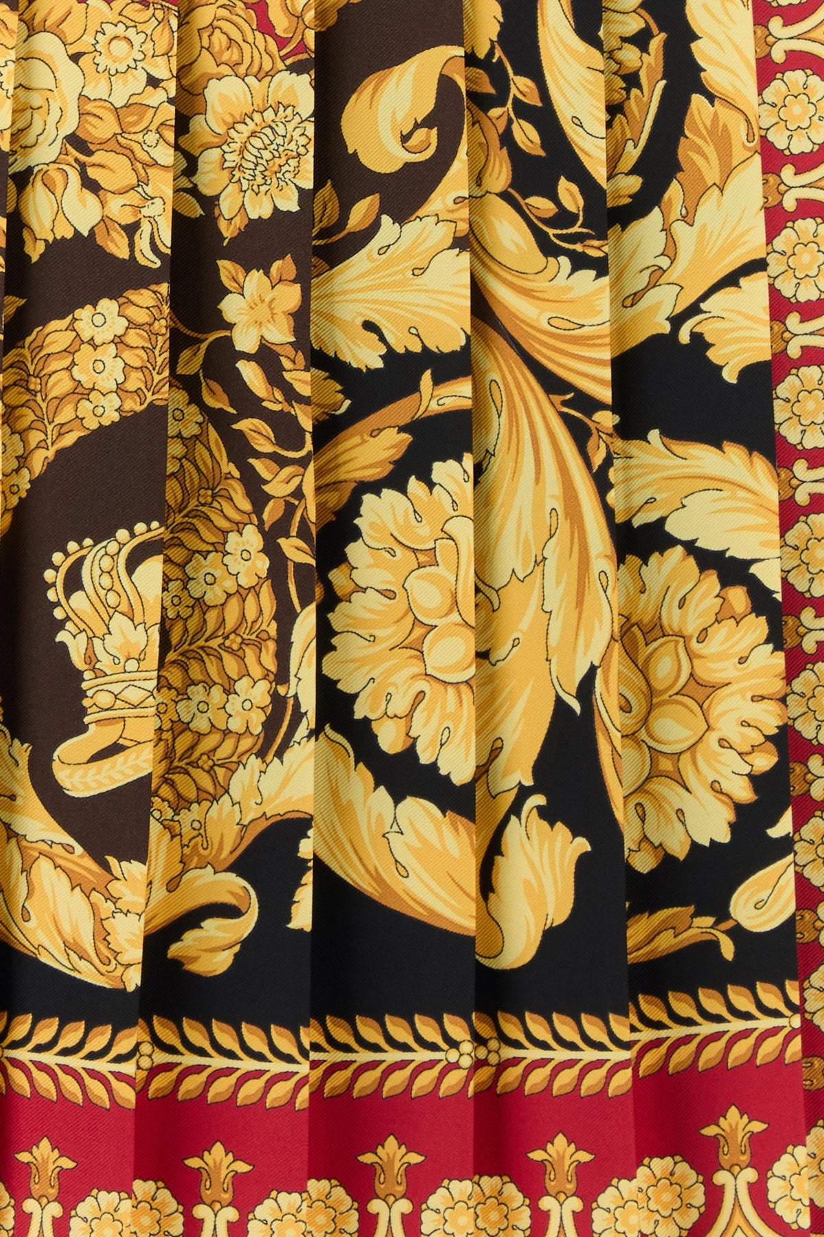 Printed silk mini skirt - 5