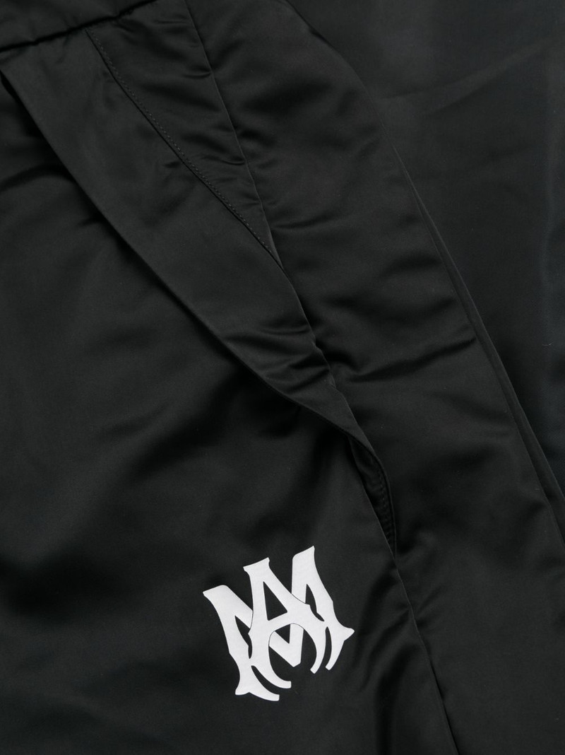 logo-print straight-leg trousers 6